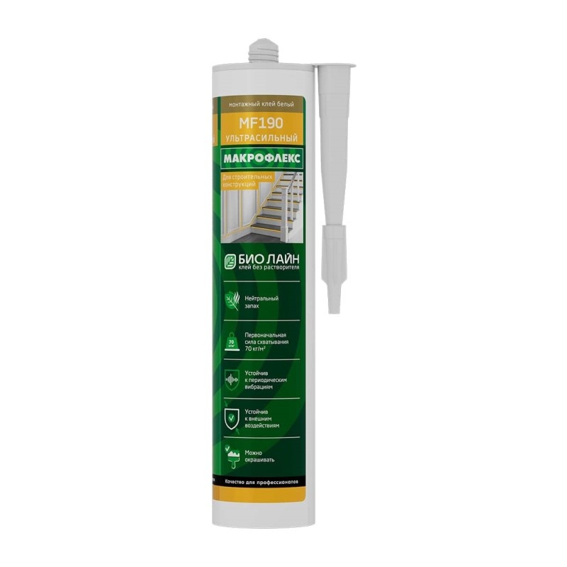 Клей ультрасильный Makroflex Bio Line MF190 (0,4 кг)