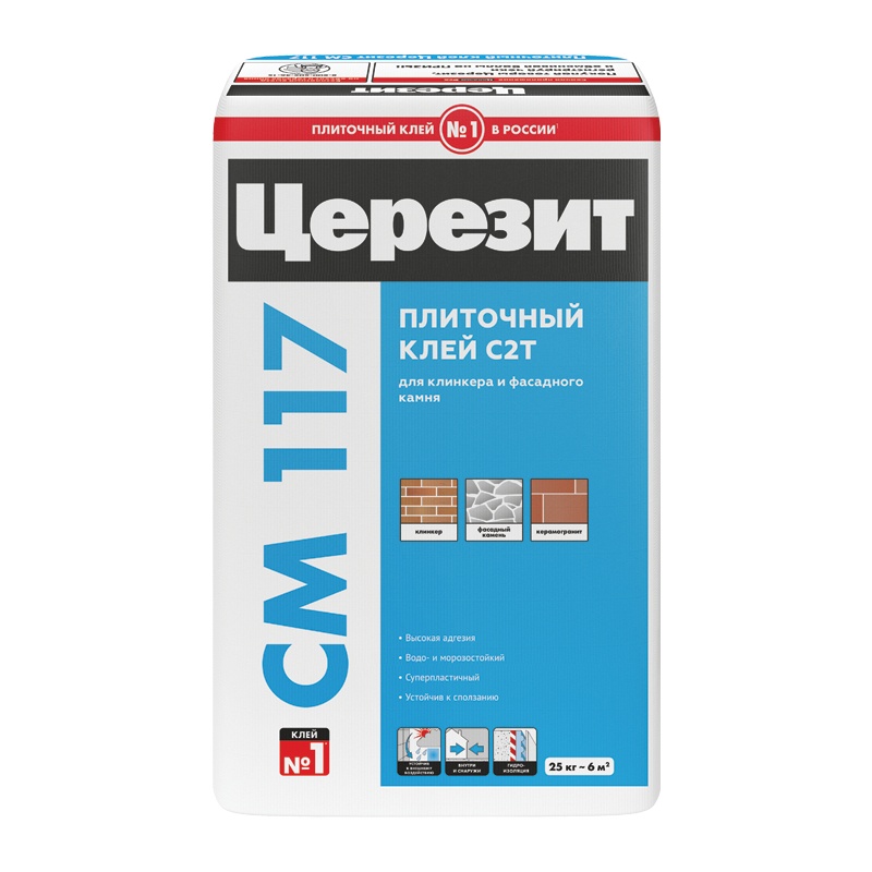 Клей для плитки Церезит CM 117,универсальный (25 кг)