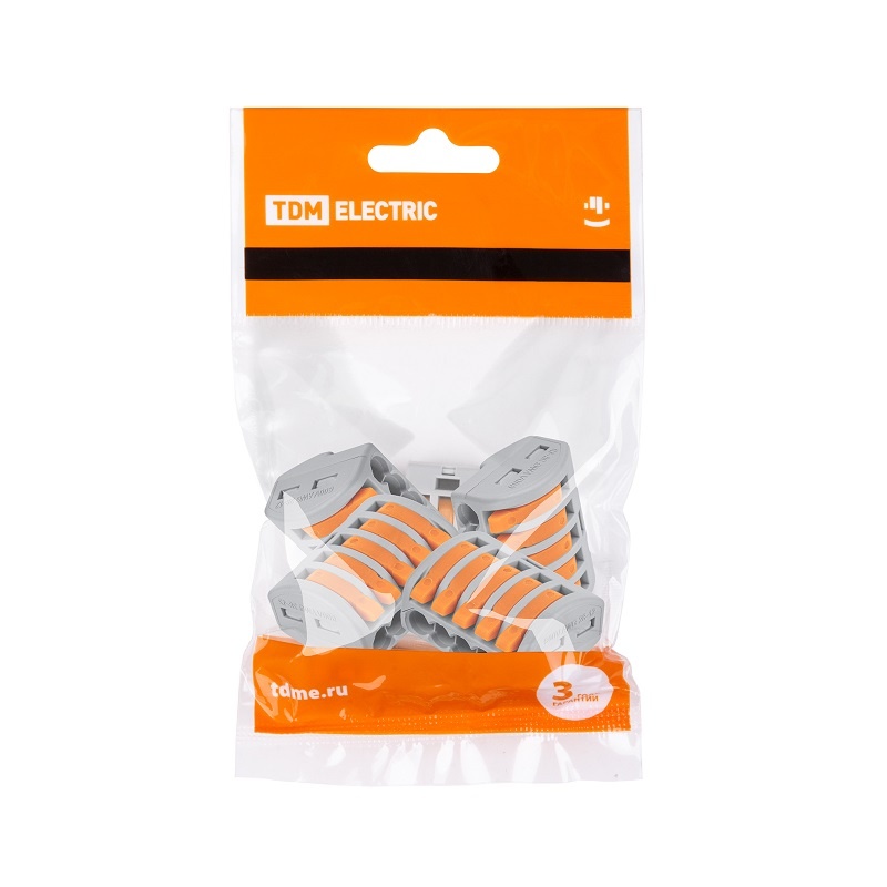 Клемма с рычажком 222-415 без пасты, 5 проводов 0,1-2,5 мм2 (5 шт.)