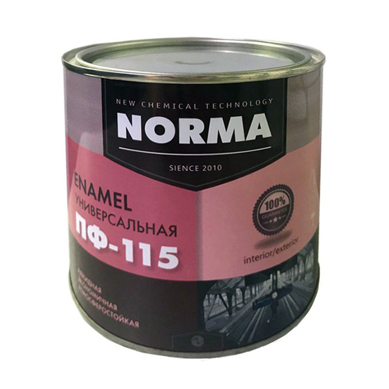 Эмаль Novocolor ПФ-115 НОРМА, коричневая (1,9 кг)