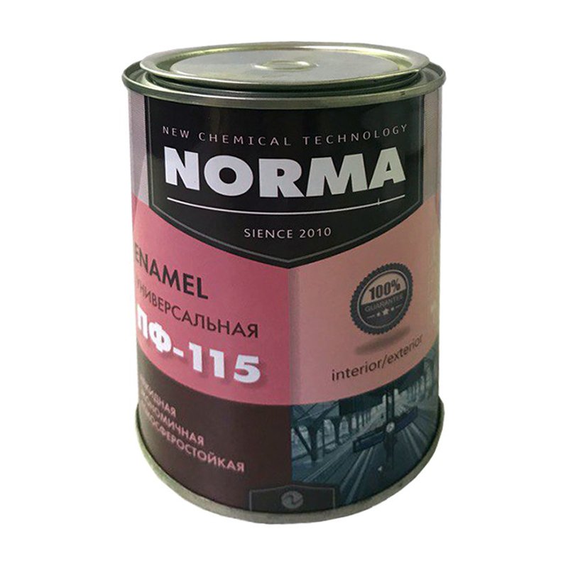 Эмаль Novocolor ПФ-115 НОРМА, салатная (0,9 кг)
