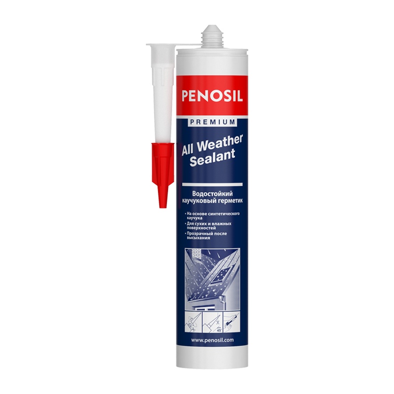 Герметик Penosil Premium All Weather Sealant, всепогодный, прозрачный (280 мл)