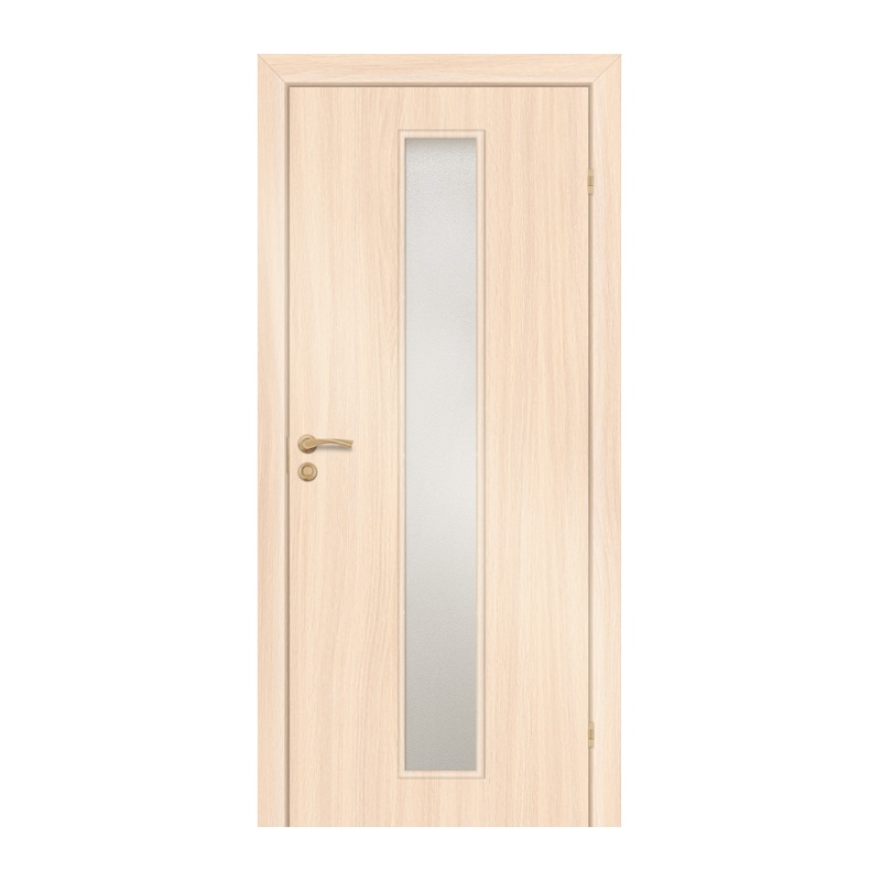 Полотно дверное Olovi, со cтеклом, беленый дуб, б/п, с/ф (L2 800х2000 мм)