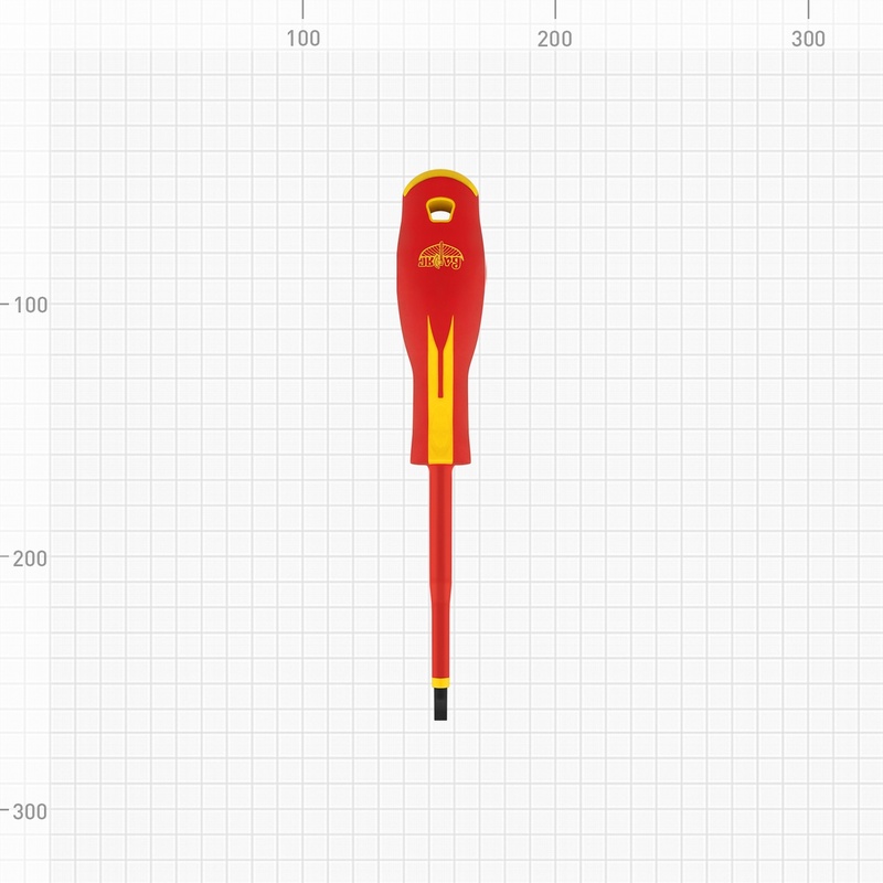 Отвертка Варяг 86053 диэлектрическая 1000В, SL 4х100 мм