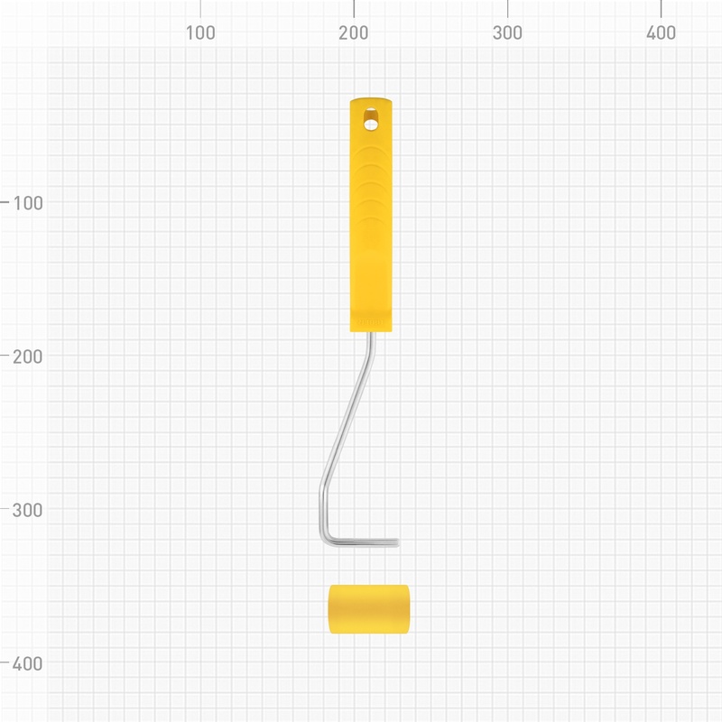 Валик Biber 32571, прижимной обойный, с бюгелем 50 мм