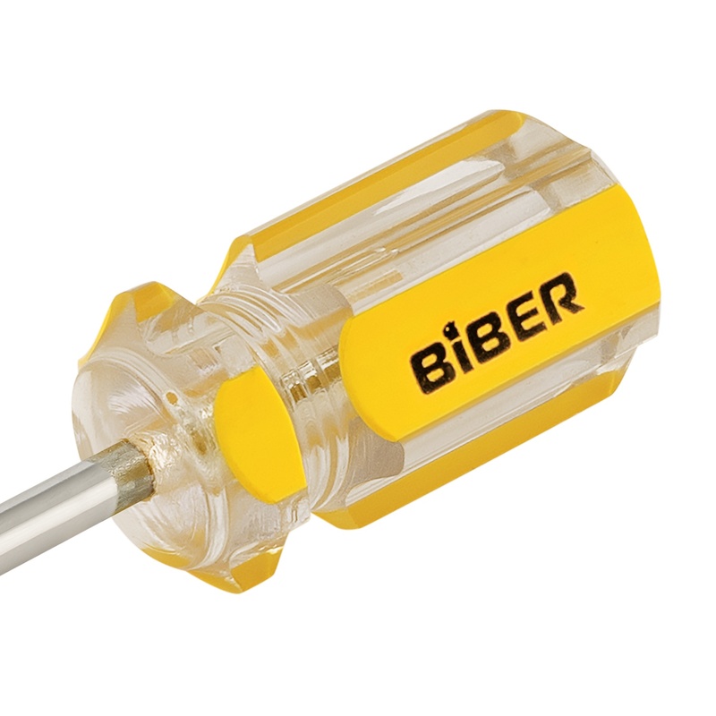 Отвертка Biber 85578 Стандарт SL 5х38 мм (бочка)