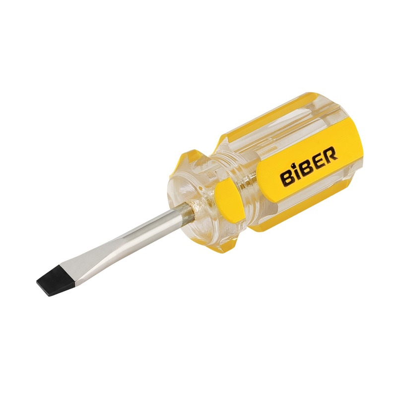 Отвертка Biber 85578 Стандарт SL 5х38 мм (бочка)