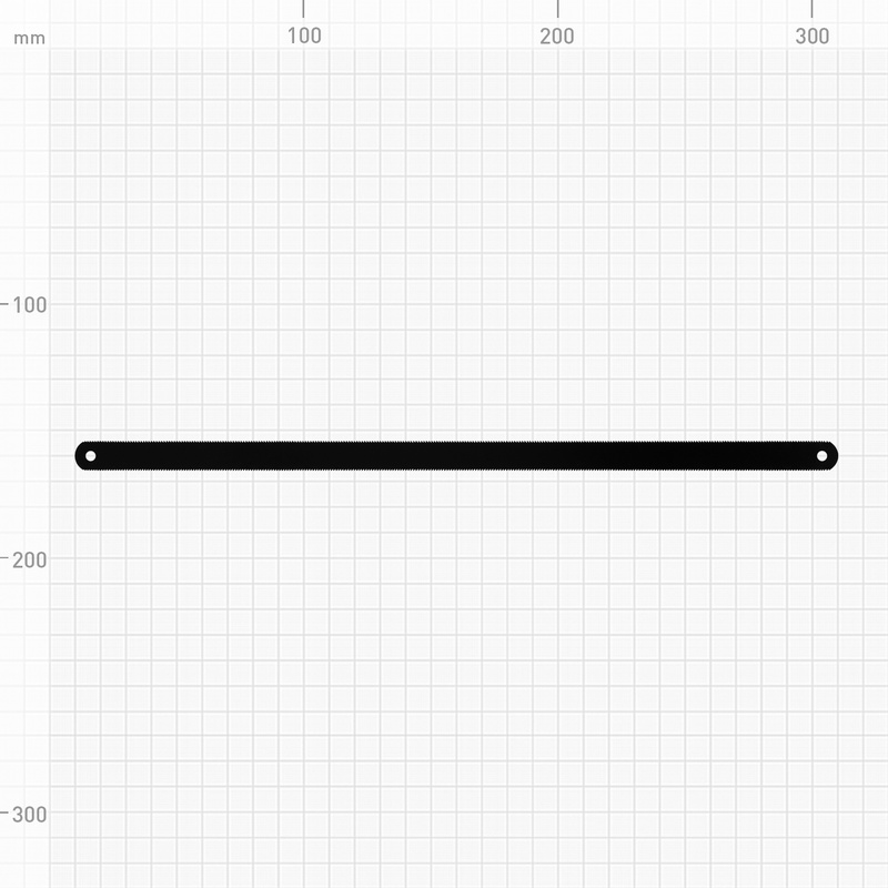 Полотна Biber 85613 двухсторонние, по металлу 12х300 мм (10 шт.)