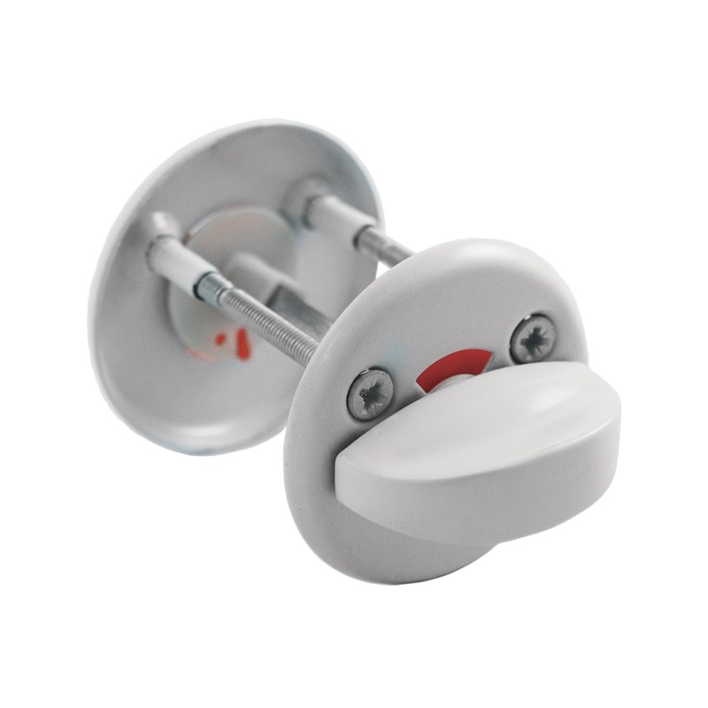 Завертка WC дверная SCHLOSS 02003 белая 50 мм (25/250)