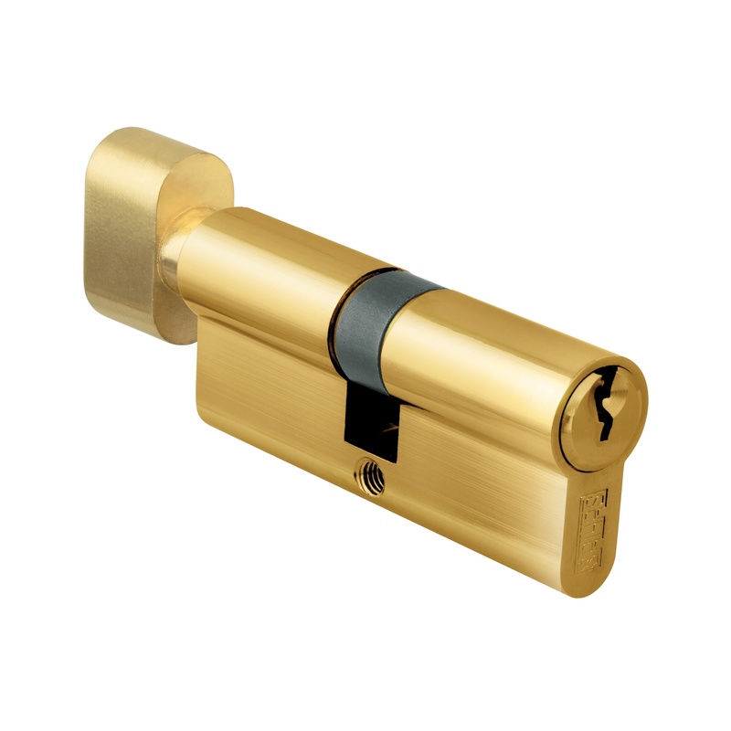 Цилиндр для замка ключ/завертка SCHLOSS 84014 (35/35) золото 70 мм (10/50)