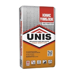 Клей кладочно-монтажный Unis Униблок, 25 кг