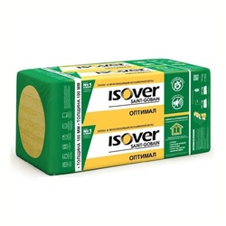 Утеплитель Isover Оптимал 1000х600х50 мм, 8 шт